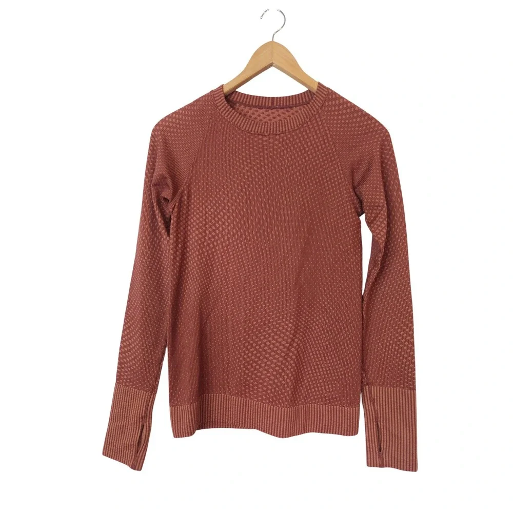 Lululemon Rest Less Pullover Long Sleeve Top Thumbholes Size 4-6